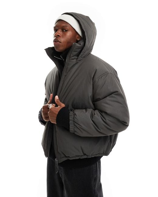 Weekday – floyd – wattierte bomberjacke in Gray für Herren