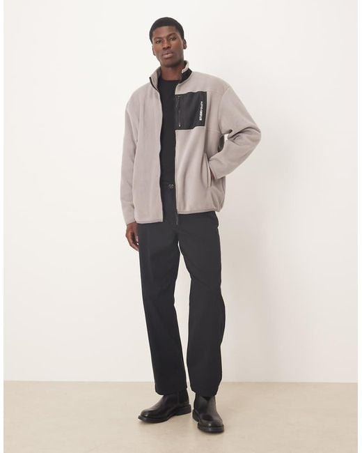 Felpa Oversize di ASOS in Natural da Uomo