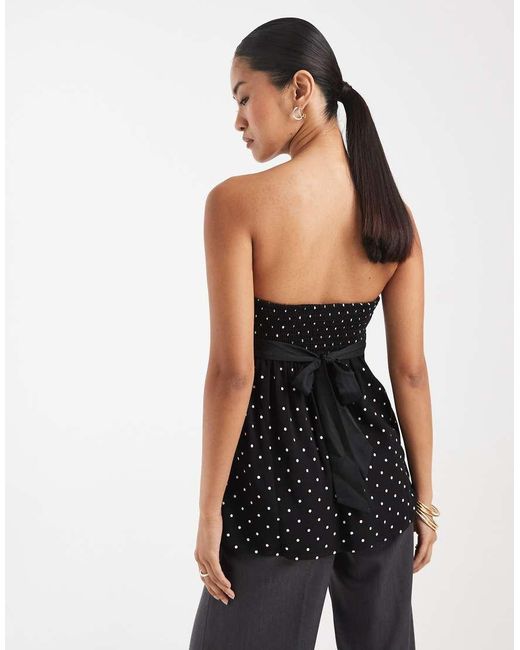 Hollister Blue Y2k Strapless Babydoll Top
