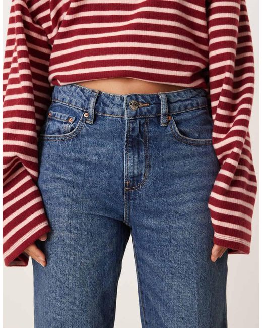 Gina Tricot Blue Straight Leg Jeans