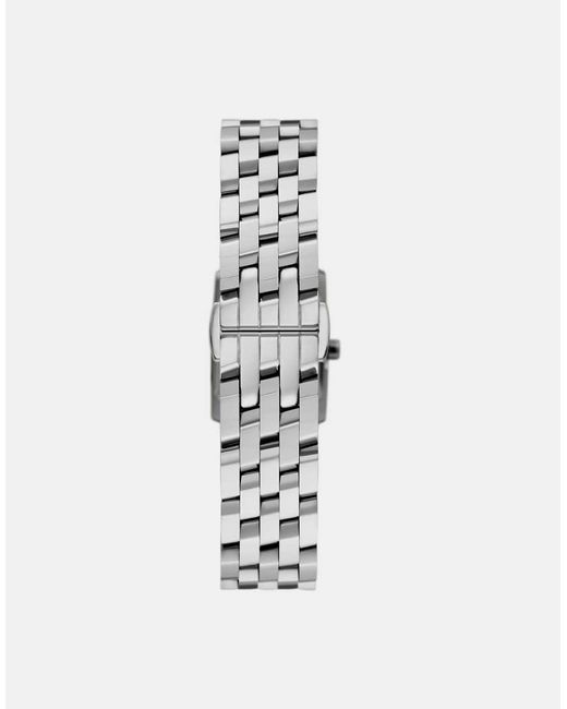 Michael Kors White 3 Hand Georgie, Stainless Steel