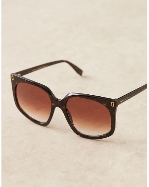Marc Jacobs Brown Marc Jacobs Square Sunglasses