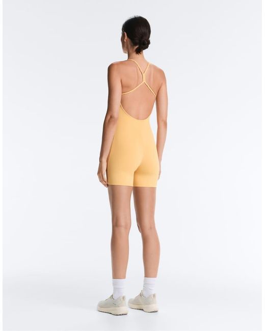 Oysho Natural Comfortlux Braided Short Jumpsuit