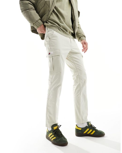 Austin - pantaloni cargo leggeri bianco sporco di Tommy Hilfiger in White da Uomo