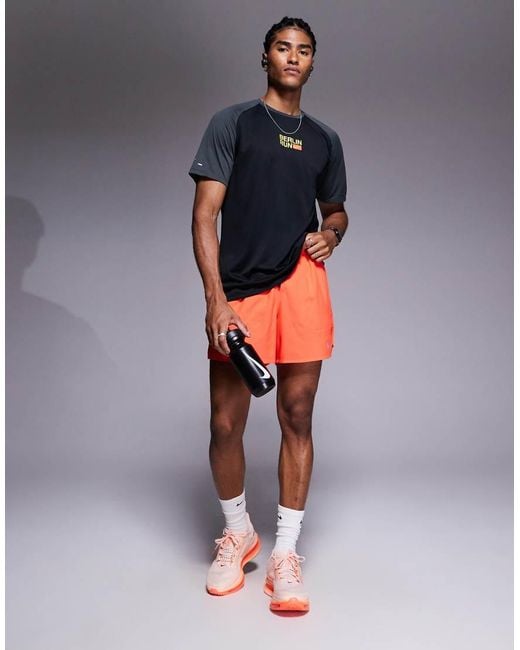 Nike Red Dri-Fit Stride 5 Inch Shorts for men