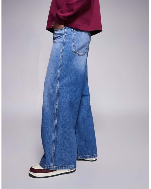 ASOS Blue Super baggy Jeans for men