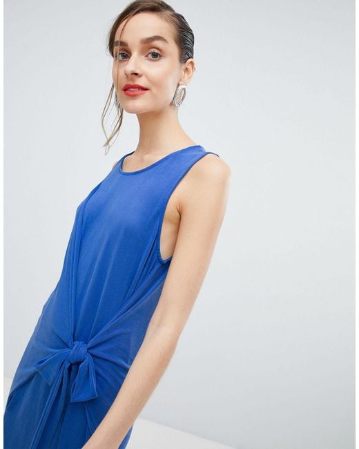 tie waist mini dress