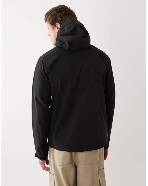 Dare 2b Black Waterproof Breathable Switch Out Iii Jacket for men