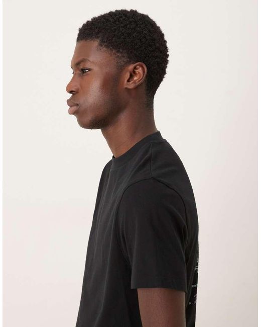 ASOS Black T-shirt With Celestial Spine Graphic for men