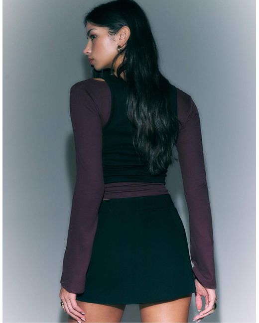 Stradivarius Green – d62 – kurzer skort