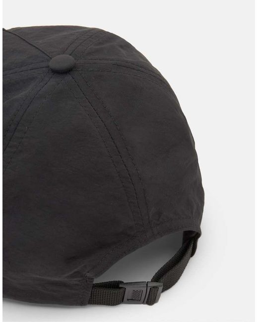 Pull&Bear Black Technical Cap With Text for men