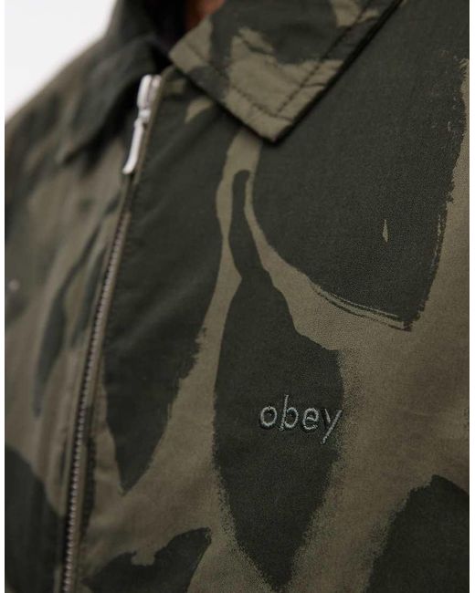 Obey Black Florien Bomber Jacket