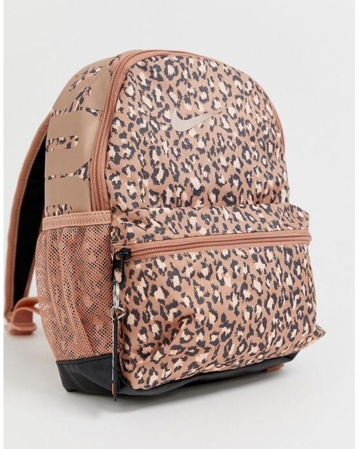 Nike Multicolor Leopard Print Just Do It Mini Backpack