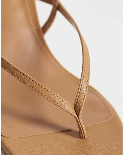 Mango Brown Strappy Heeled Sandal