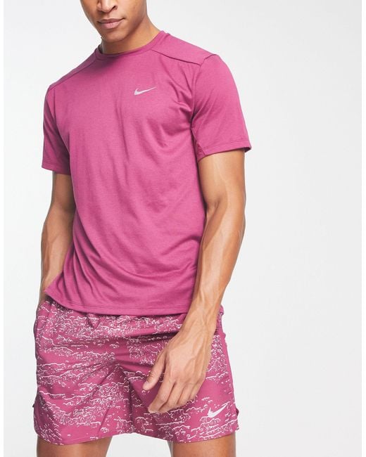 Nike Run Division - T-shirt in het Roze voor heren | Lyst NL