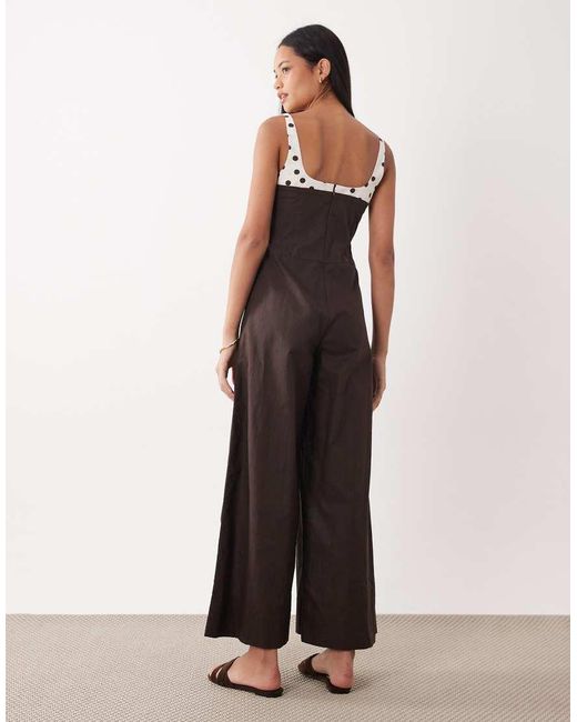 ASOS Black Wide Leg Jumpsuit