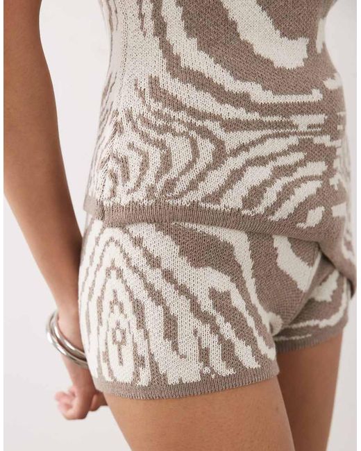 ASOS Multicolor Knitted Micro Shorts