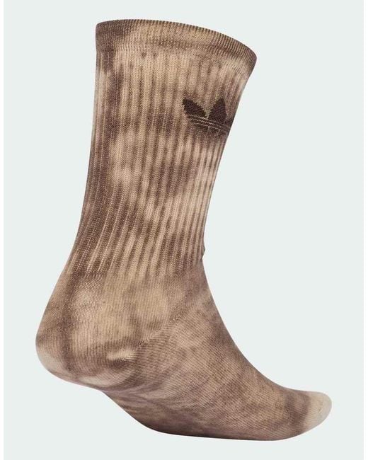 Adidas Originals Natural Tie Dye Crew Socks 3 Pairs
