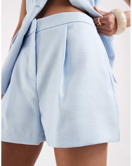 River Island Blue Tailored Shorts