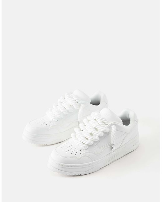 Stwd - baskets à lacets Pull&Bear pour homme en coloris White