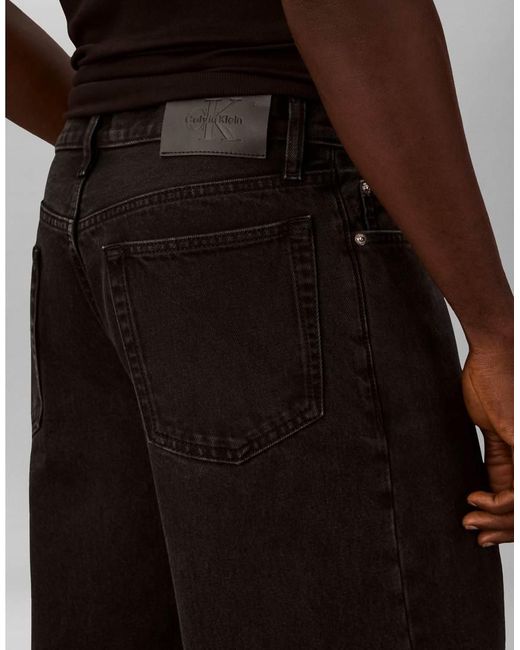 Calvin Klein Black Barrel Jeans for men