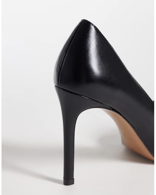Mango Blue Heeled Court Shoe