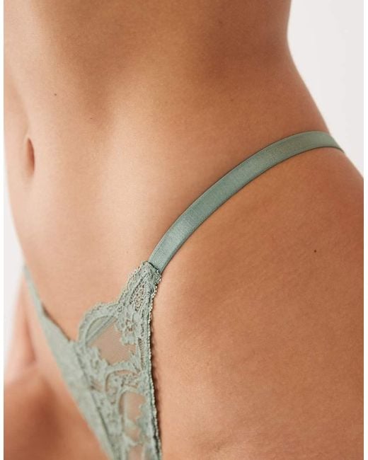 ASOS Natural Lola Lace Tanga Thong