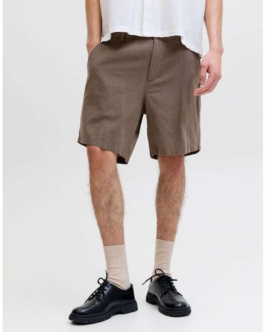Jack & Jones Gray Chino Shorts for men