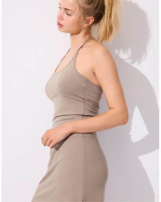 Stradivarius Gray Mini Skort
