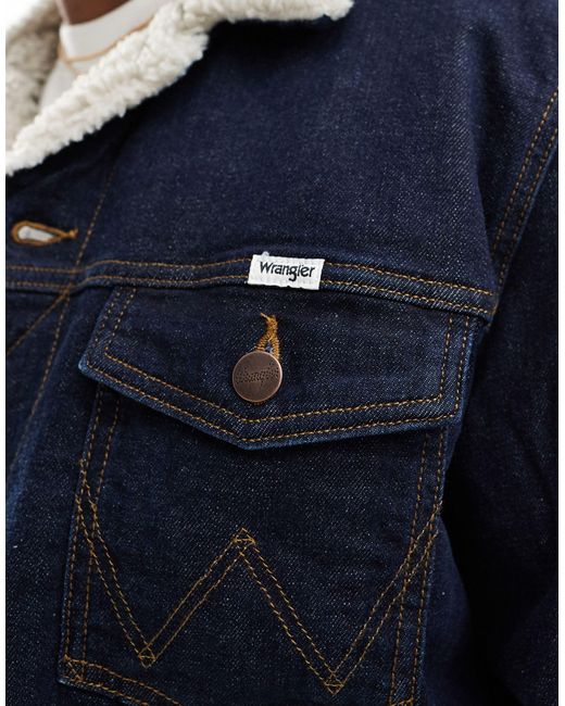 Wrangler Blue Authentic Sherpa Jacket for men