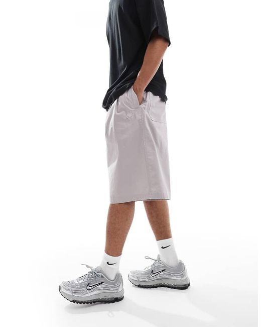 Nike Black Club Woven Oversized Shorts for men