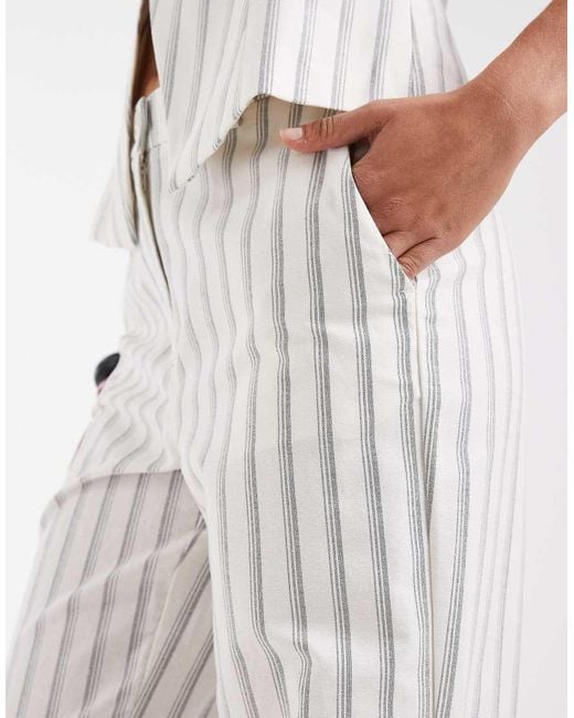 Vero Moda White High Waist Tailored Straight Leg Trouser Co-ord