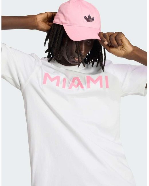 Adidas Originals White Inter Miami Cf T-Jersey for men