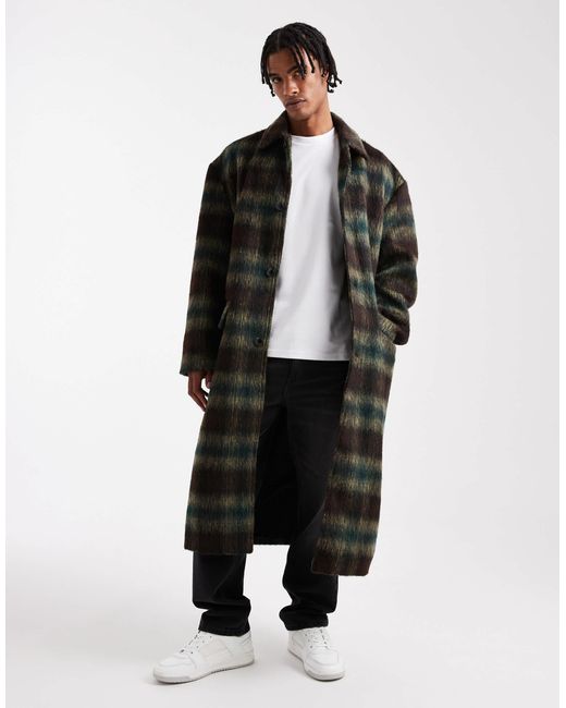 ASOS Black Wool Look Oversized Coat for men