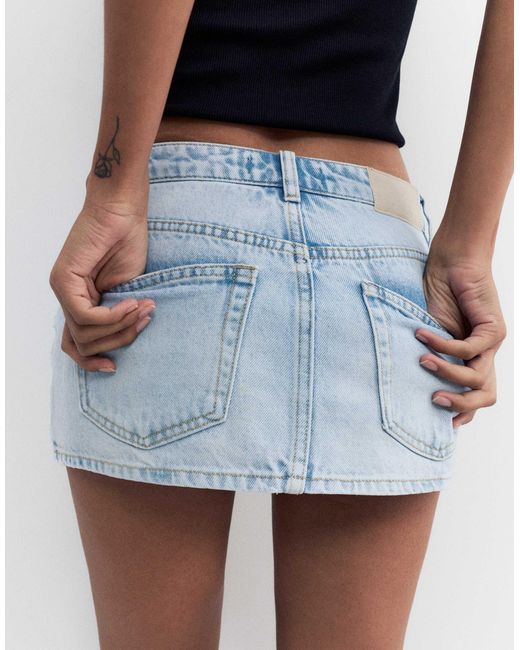 Pull&Bear Blue – jeans-skort