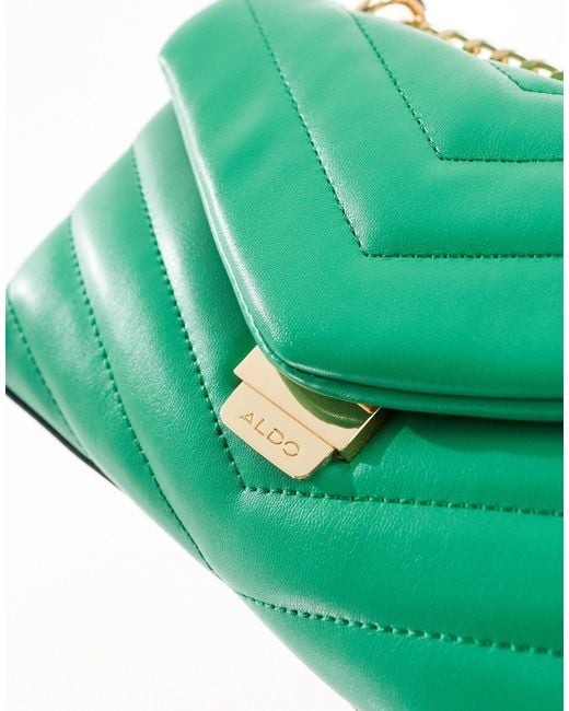 ALDO Green Meilani Quilted Crossbody Bag