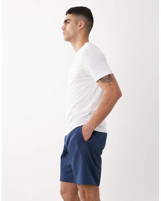 ASOS Blue Smart Regular Shorts for men