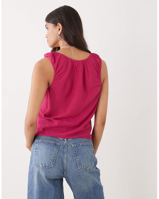 Collusion Pink Babydoll Chiffon Cami