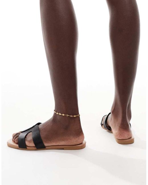 New Look Sandalen Met Uitsnijdingen in het Brown