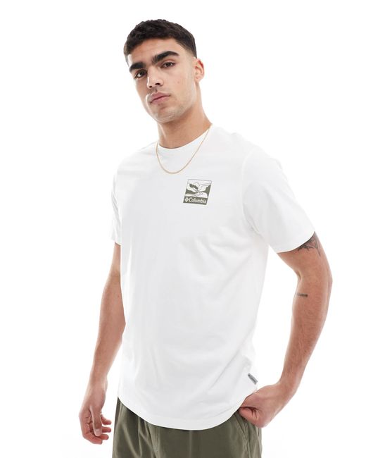 Columbia – explorers canyon – t-shirt in White für Herren