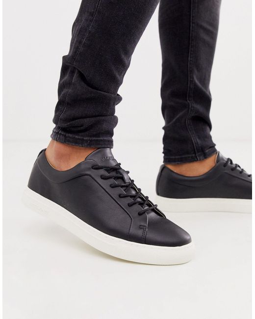 Jack \u0026 Jones Denim Premium - Sneakers Van Imitatieleer in het Zwart voor  heren - Lyst