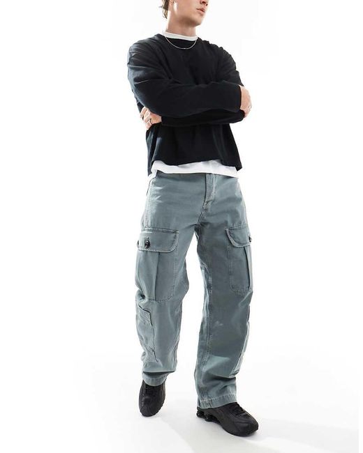 G-Star Blue Bend 3d Loose Fit Denim Cargo Jeans for men