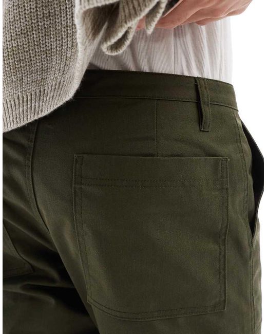 ASOS Toelopende Broek in het Green voor heren