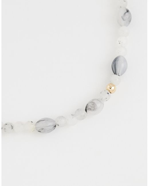 ASOS – perlenkette in White für Herren