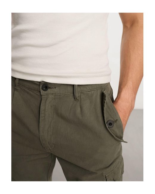 Only & Sons Natural Tapered Fit Worker Cargo for men