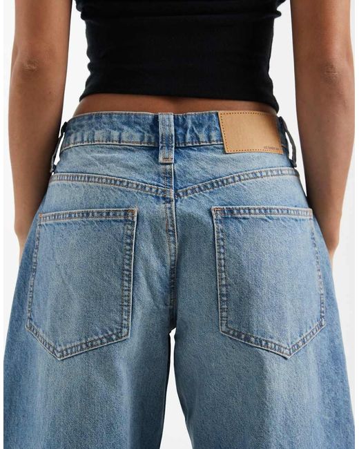 ASOS Blue Asos Design Circular Design Collection Petite Slim Barrel Jeans