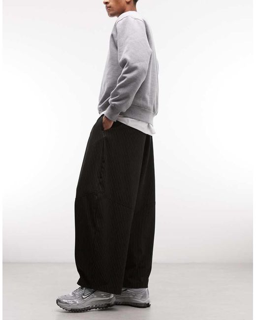 Collusion Gray Tailored Pull On Balloon Trouser for men