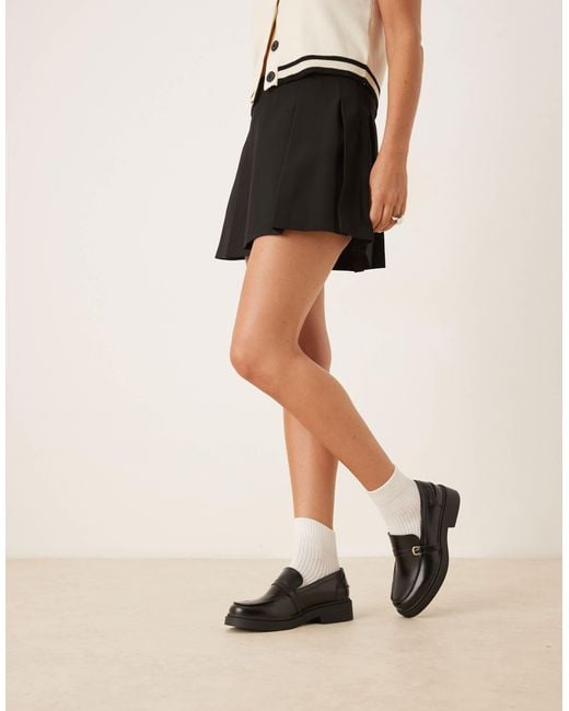 Glamorous Natural Loafers With Buckle Details
