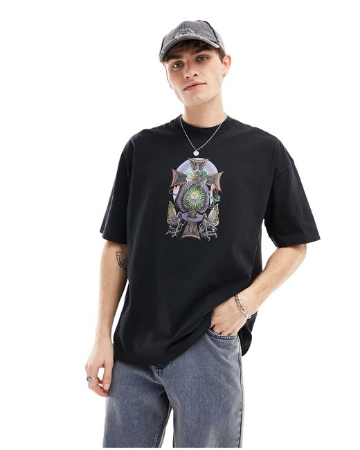 Freespirit - t-shirt à imprimé graphique - délavé AllSaints pour homme en coloris Gray