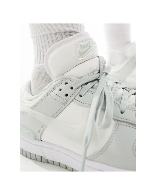 Dunk low twist - sneakers sporco e grigie di Nike in White